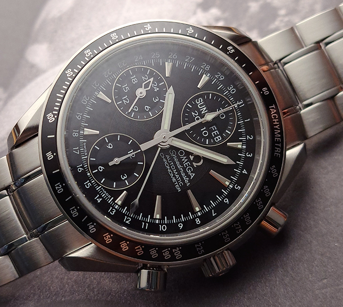Omega Speedmaster Day-Date Chronograph Wristwatch Ref. 3220.50